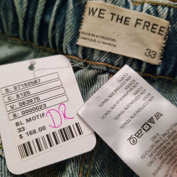 Free People Blue Floral Jean Shorts - Picture 5 of 8